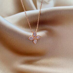 Louis Vuitton rose gold necklace